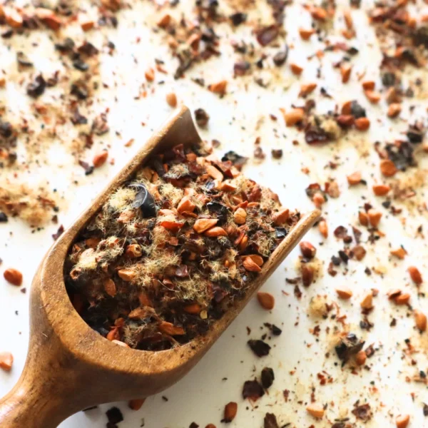 róża owoc rozdrobniony